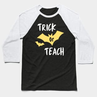 Boo-tiful Lessons: Trick or Teach Halloween Baseball T-Shirt